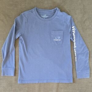 Vineyard Vines Boys' Vintage Whale Long Sleeve Pocket Tee